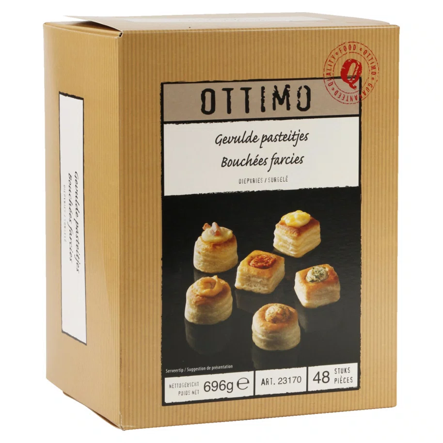 GEVULDE PASTEITJES 6 soorten