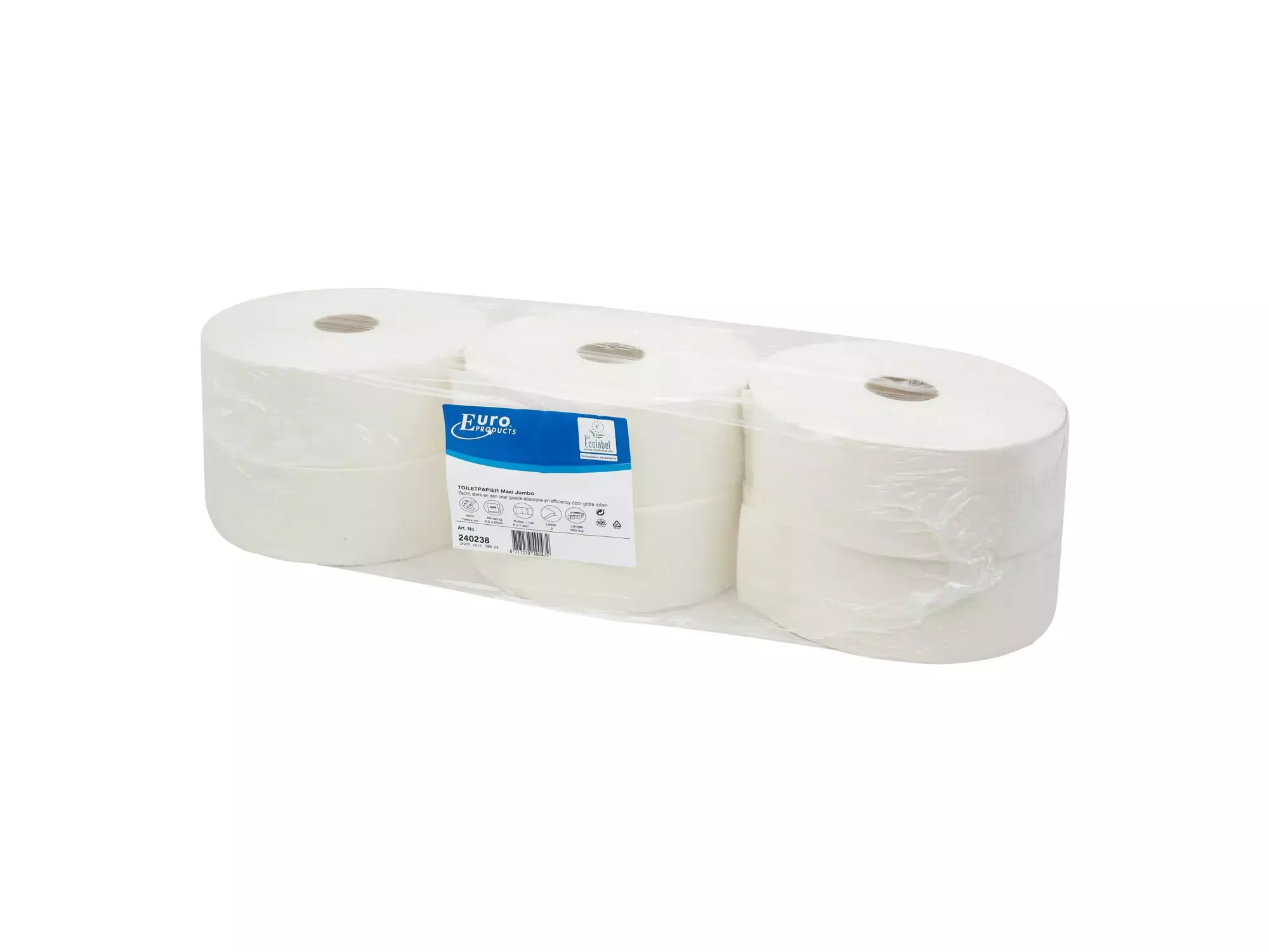 EURO MAXI JUMBO TOILETPAPIER 380M ECO *240238*