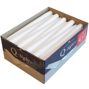Bougies coniques Q-LIGHTS blanches Ø 23 x 245 mm *067-00-01*