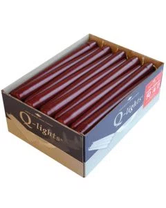 Q-LIGHTS TAPER CANDLES ROOD Ø 23 x 245 mm *066-50-21*