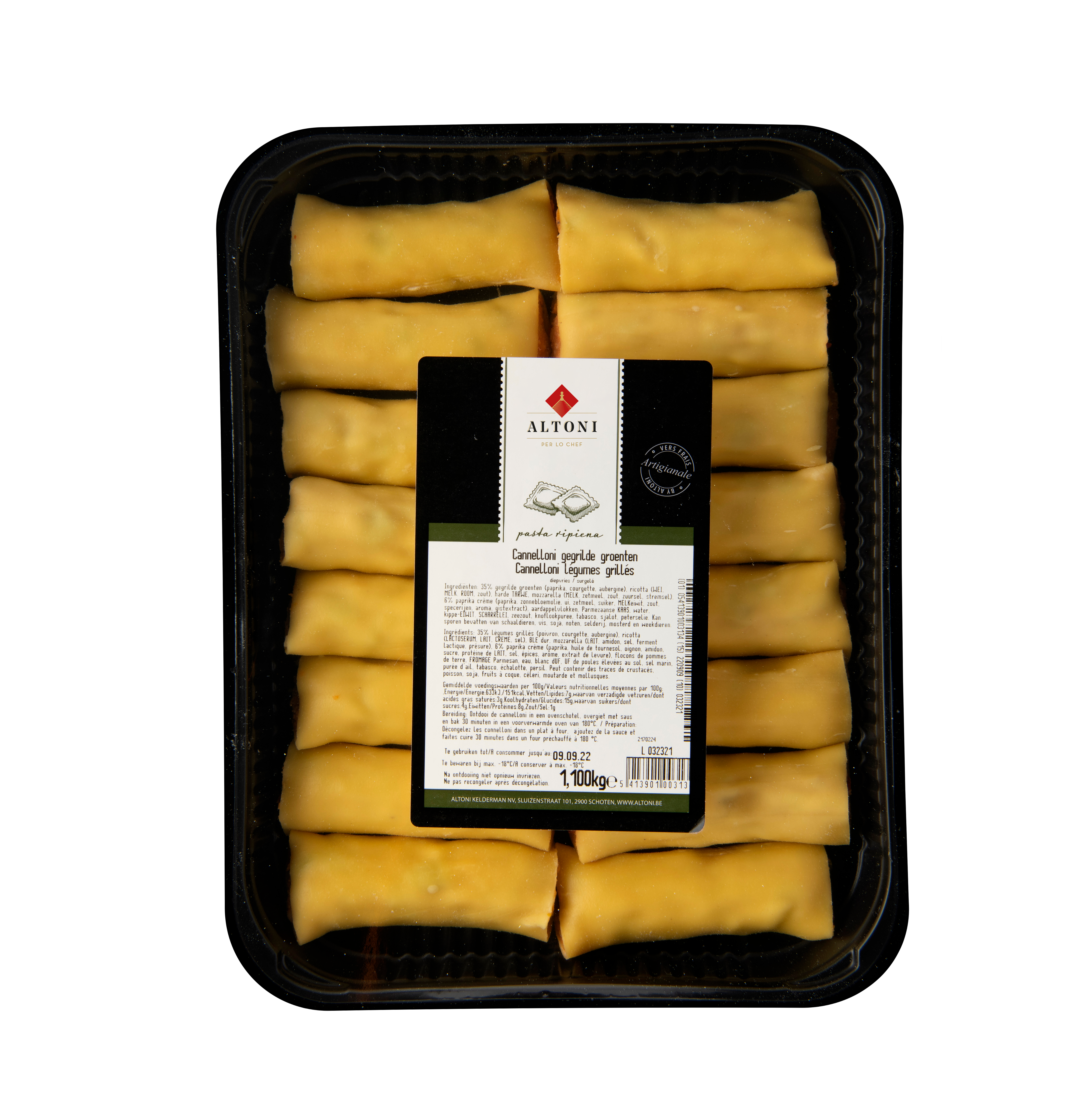 CANNELLONI GEGRILDE GROENTEN (Altoni)