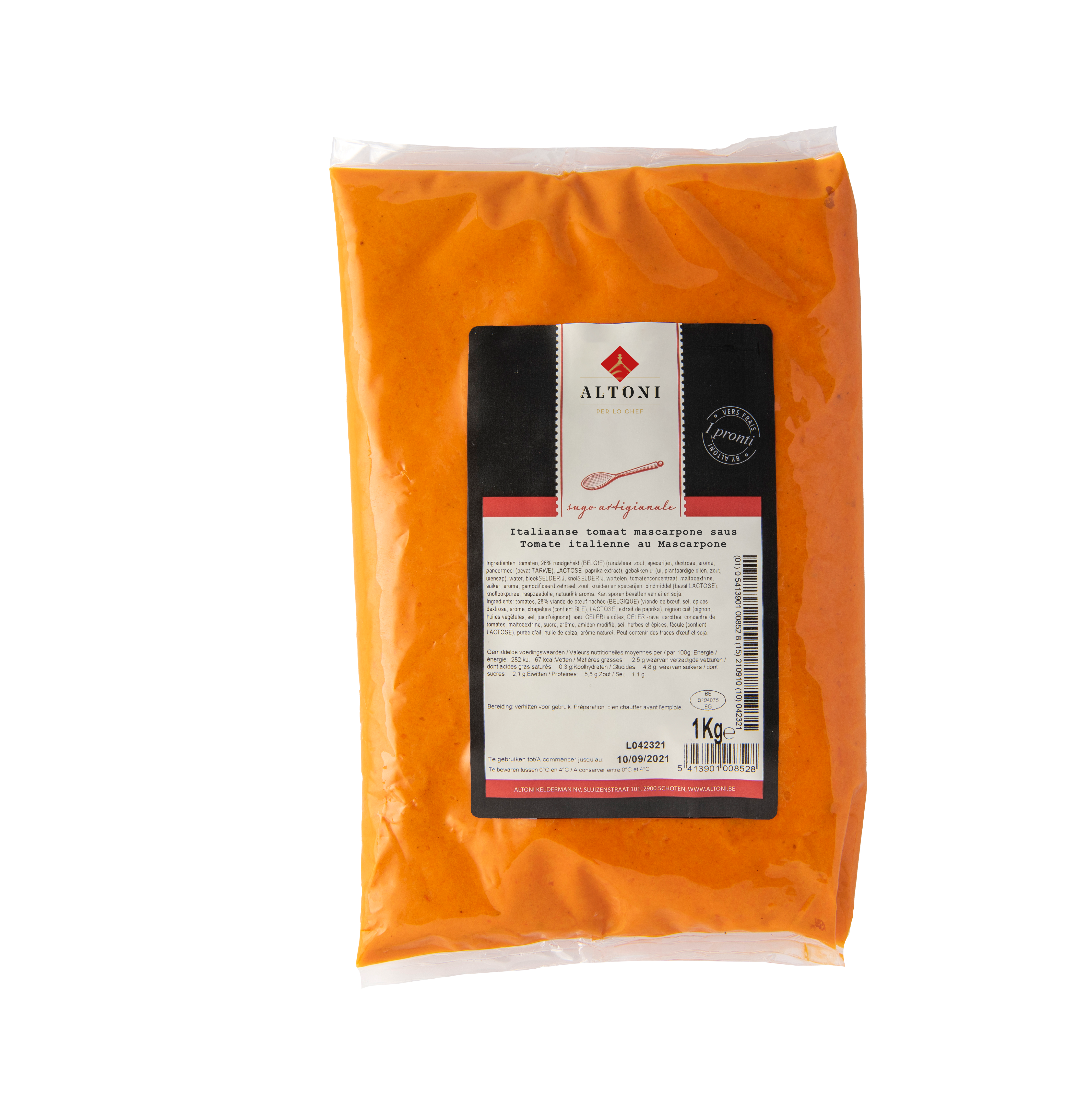 ITALIAANSE TOMAAT/MASCARPONE SAUS (Altoni)