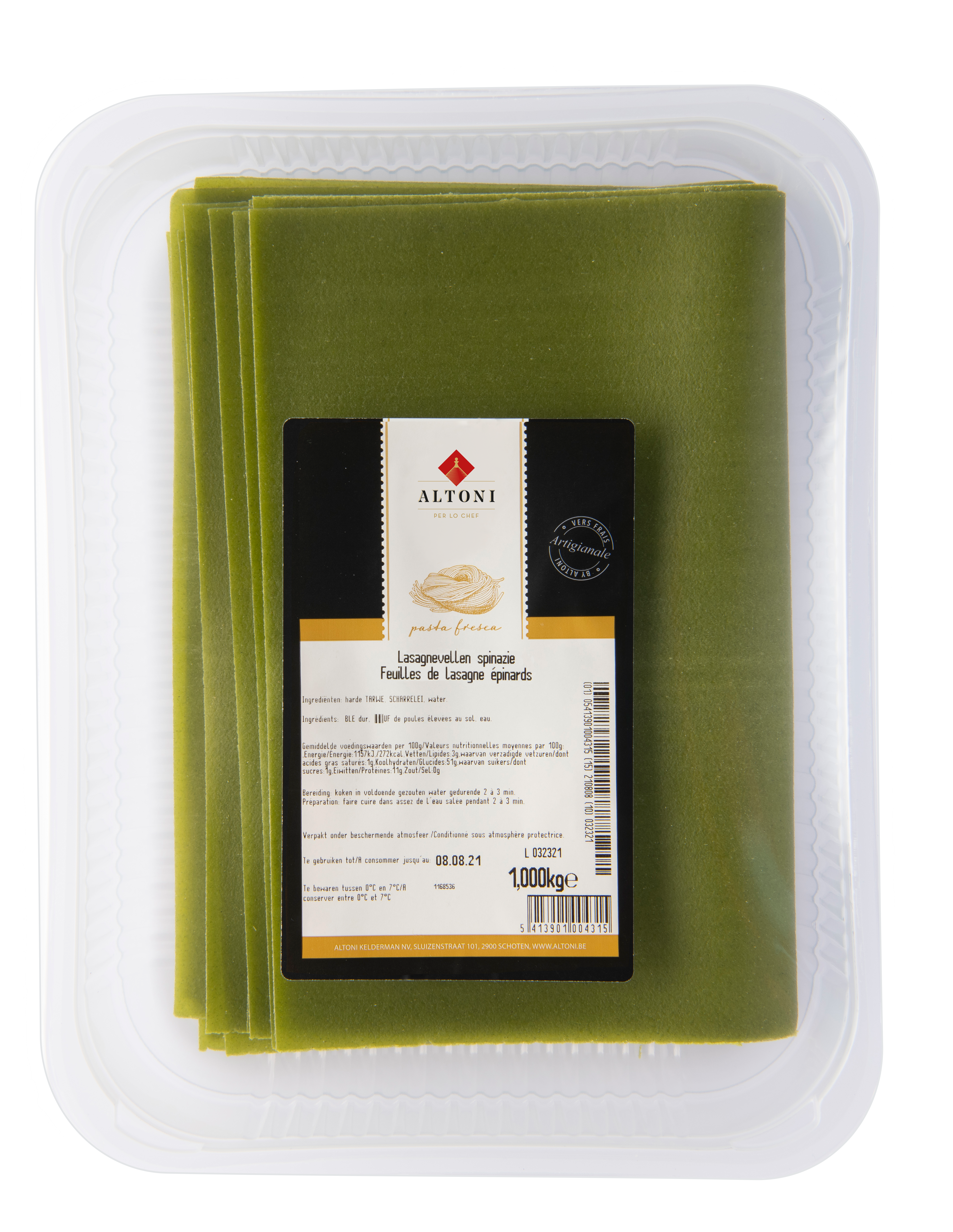 LASAGNEVELLEN SPINAZIE VERS (Altoni)