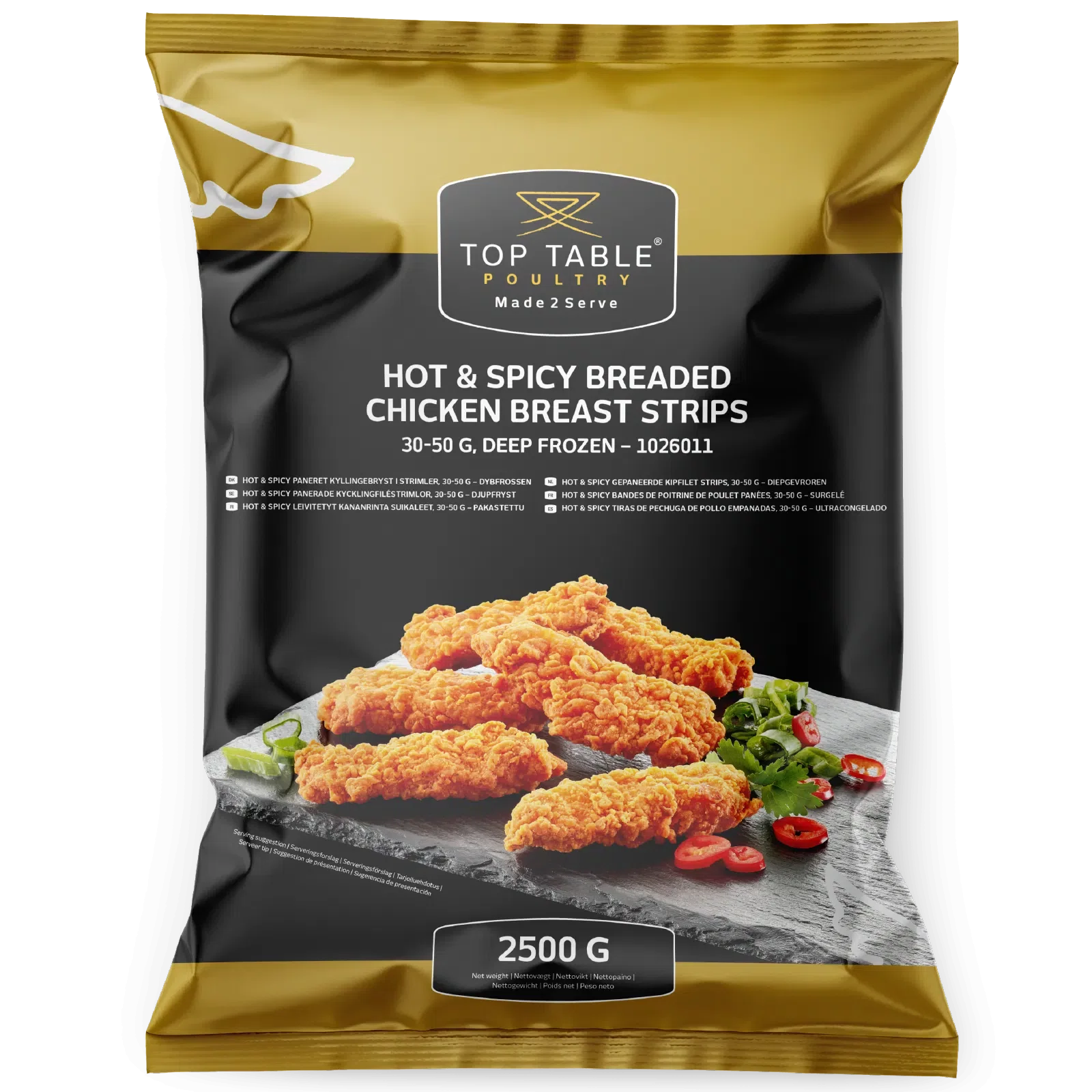 ESCALOPE DE FILET DE POULET PANE HOT&SPICY *1026011*