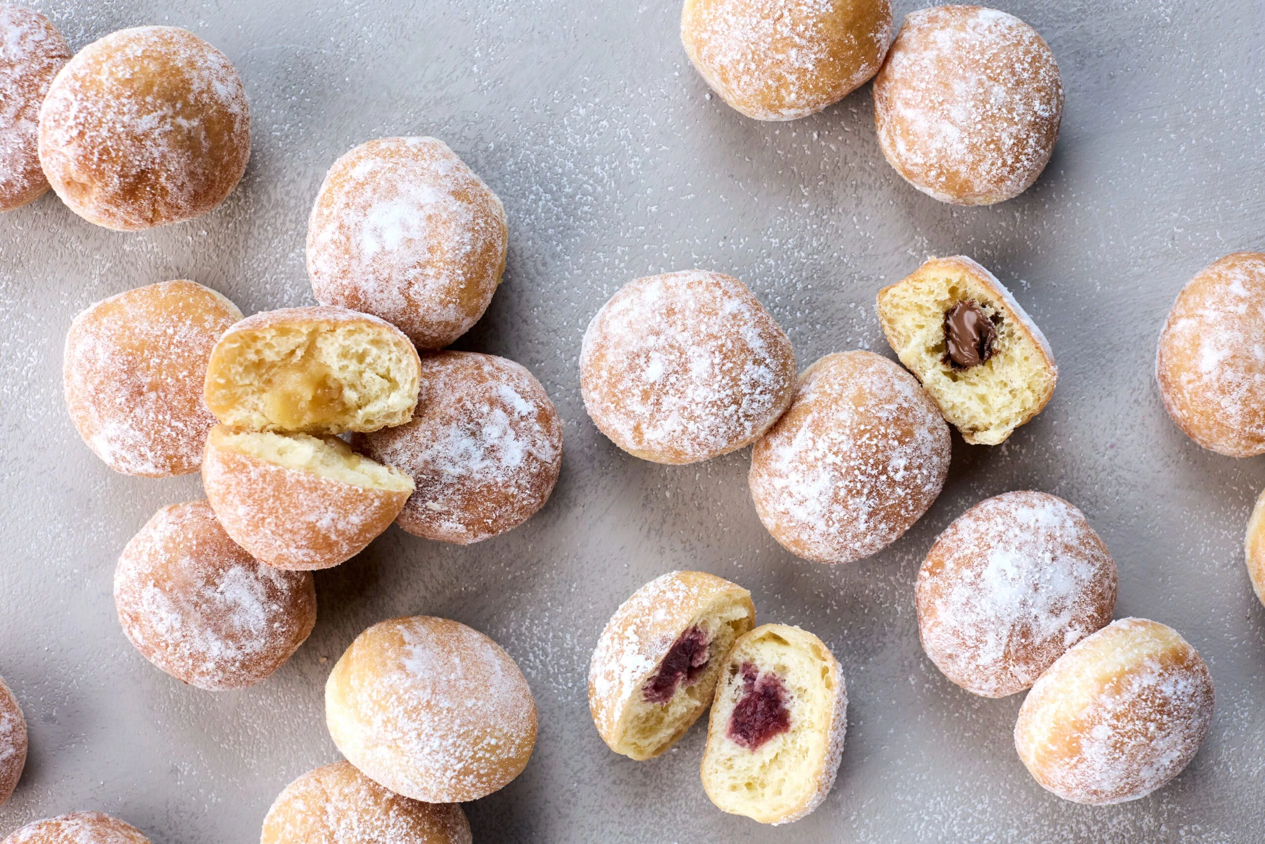 MINI BEIGNETS CHOCOLAT/NOISETTES