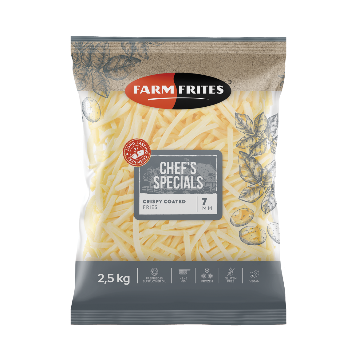 FRITTEN  7MM CRISPY COATED