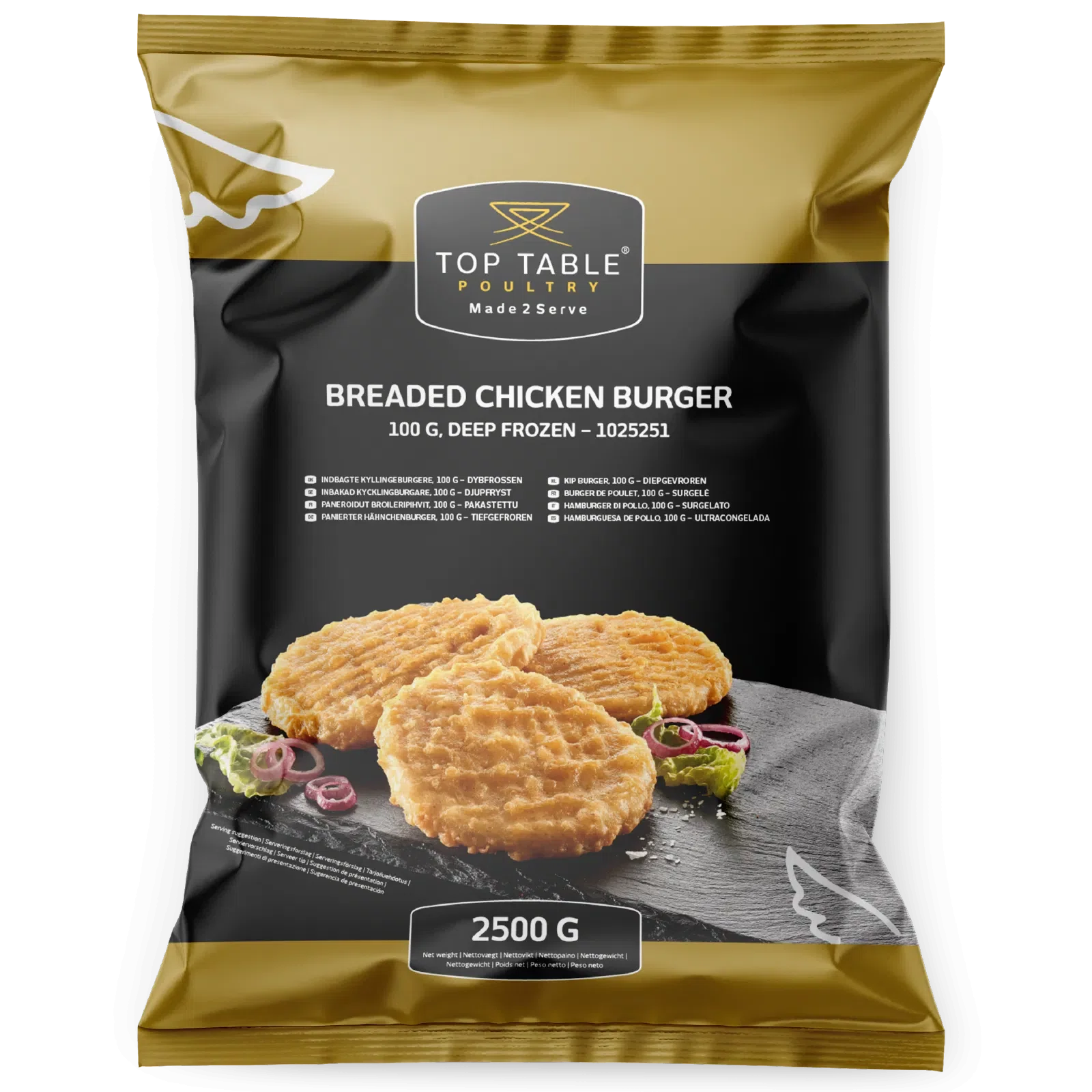 EUROP. KIPBURGERS 100GR LUXE 1025251