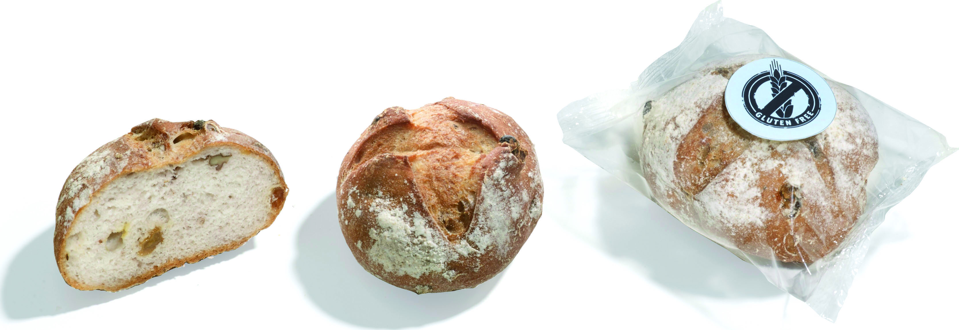 GLUTEN-FREE ROLL RAISIN NUTS