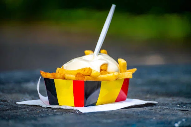 FRITBAKJES 80 (F0)611 BELGISCHE VLAG