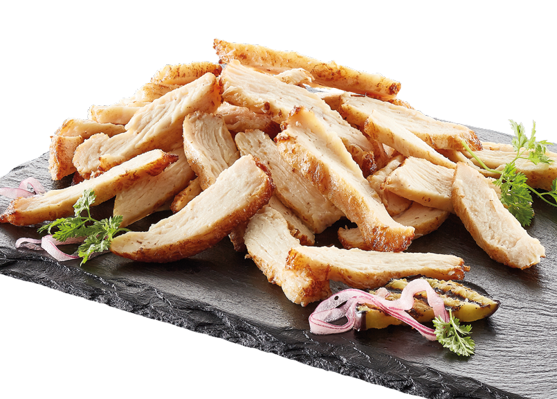 EUROP. KUIKENBORSTF. STRIPS 8-10MM FRY ROASTED *1014711*