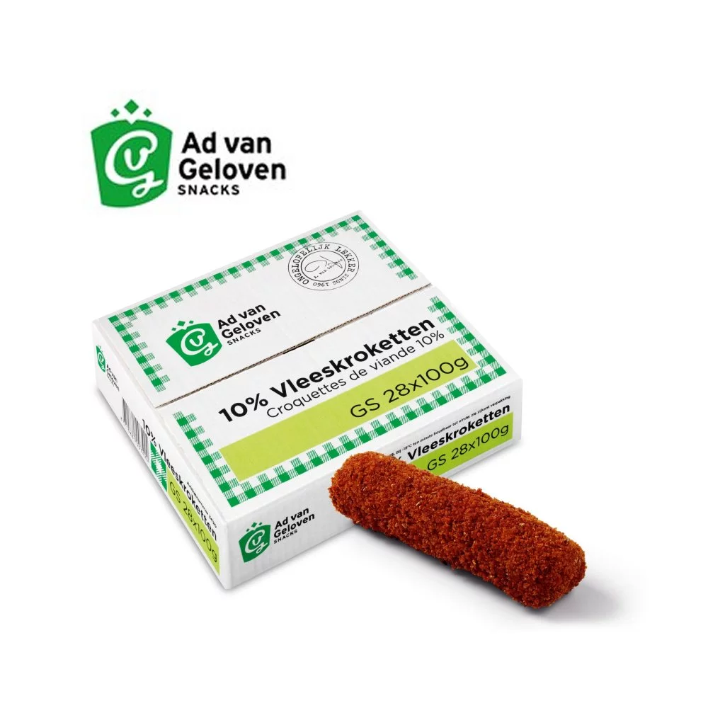 VLEESKROKET 10% 28X100G