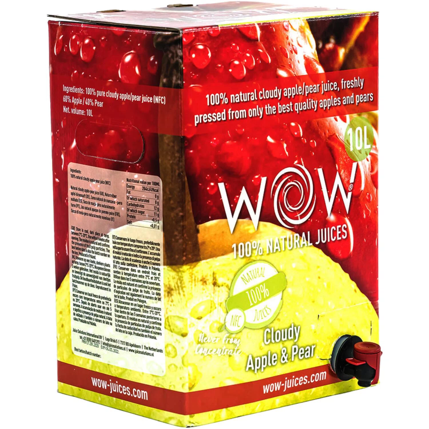 JUICE NFC CLOUDY POMME/PAIRE 10L 